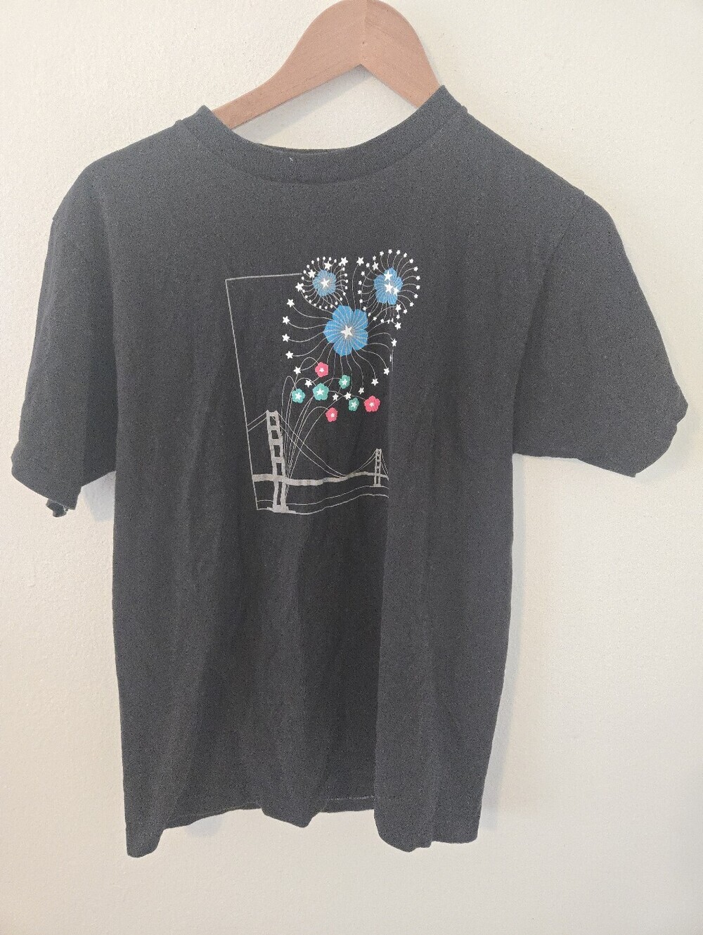 Vintage Bridge Fireworks Womens Small Jasmine Macworld Expo Anniversary Party